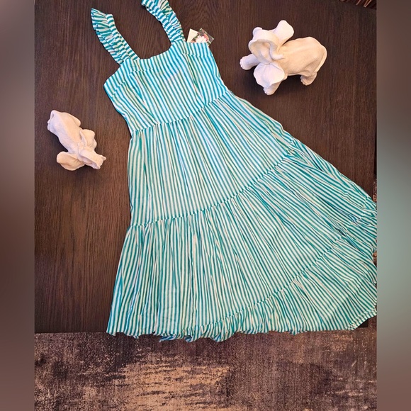 Oliphant Sleeveless Striped Maxi Dress - New with Tags - Picture 4 of 7